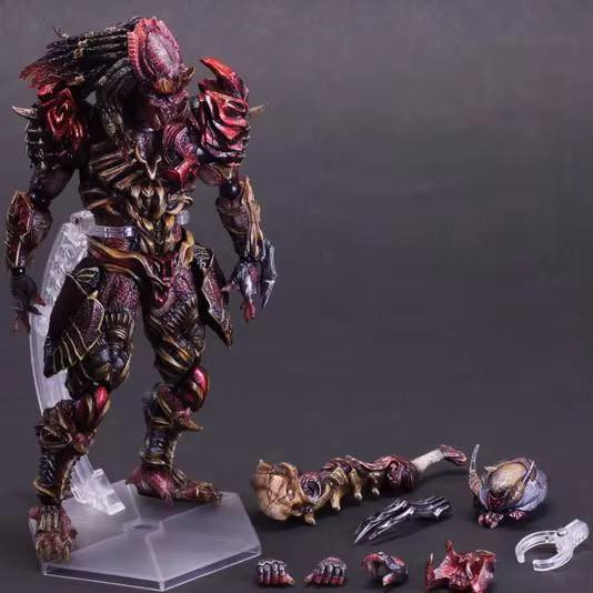 يتميز المجسم بتصميم درع مستوحى من العظام وقناع يشبه أوني (الغول الياباني).
الحجم: يبلغ ارتفاع المجسم حوالي 28 سم (تقريباً 10.6 بوصة). 
الملحقات: يأتي مع قطع قابلة للتبديل تشمل قناعًا، وجهًا بفك مفتوح، أسلحة، وقاعدة عرض.


**إذا كنت صاحب هذا الإعلان وتريد حذفه لأي سبب، رجاءا أرسل رسالة إلى الدعم الفني**