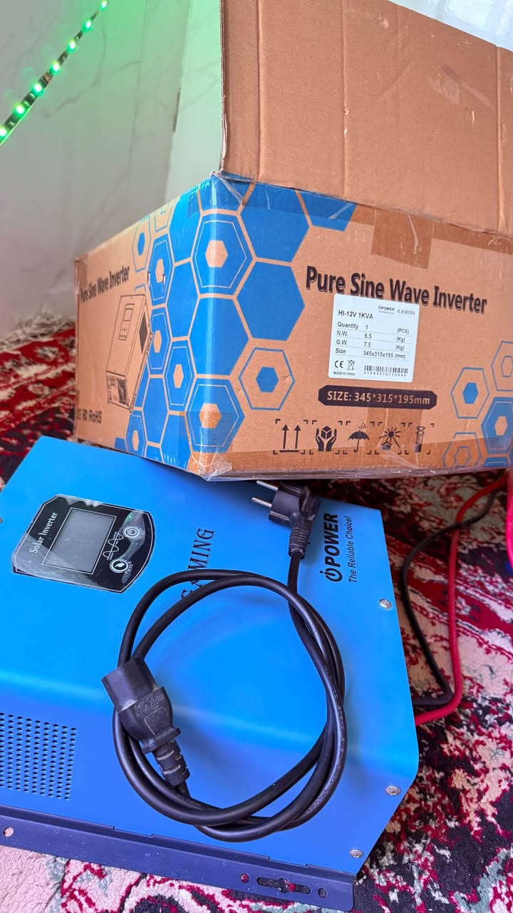 عاكسة iPower موجة جيبية نقية 12V DC إلى AC Power Inverter
شبه الجديده ونظيفة تجيك مثل ماموضع بالصور
معلوماتهه موضحه 
السعر بي مجال بسيط
 وتوصيل متوفر مجاني النجف, العراق


**إذا كنت صاحب هذا الإعلان وتريد حذفه لأي سبب، رجاءا أرسل رسالة إلى الدعم الفني**