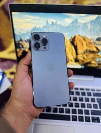 ايفون 13 برو ماكس ذاكره 256 تك سيم نموذج m بطاريه 92  نظافه 100 كله نو...