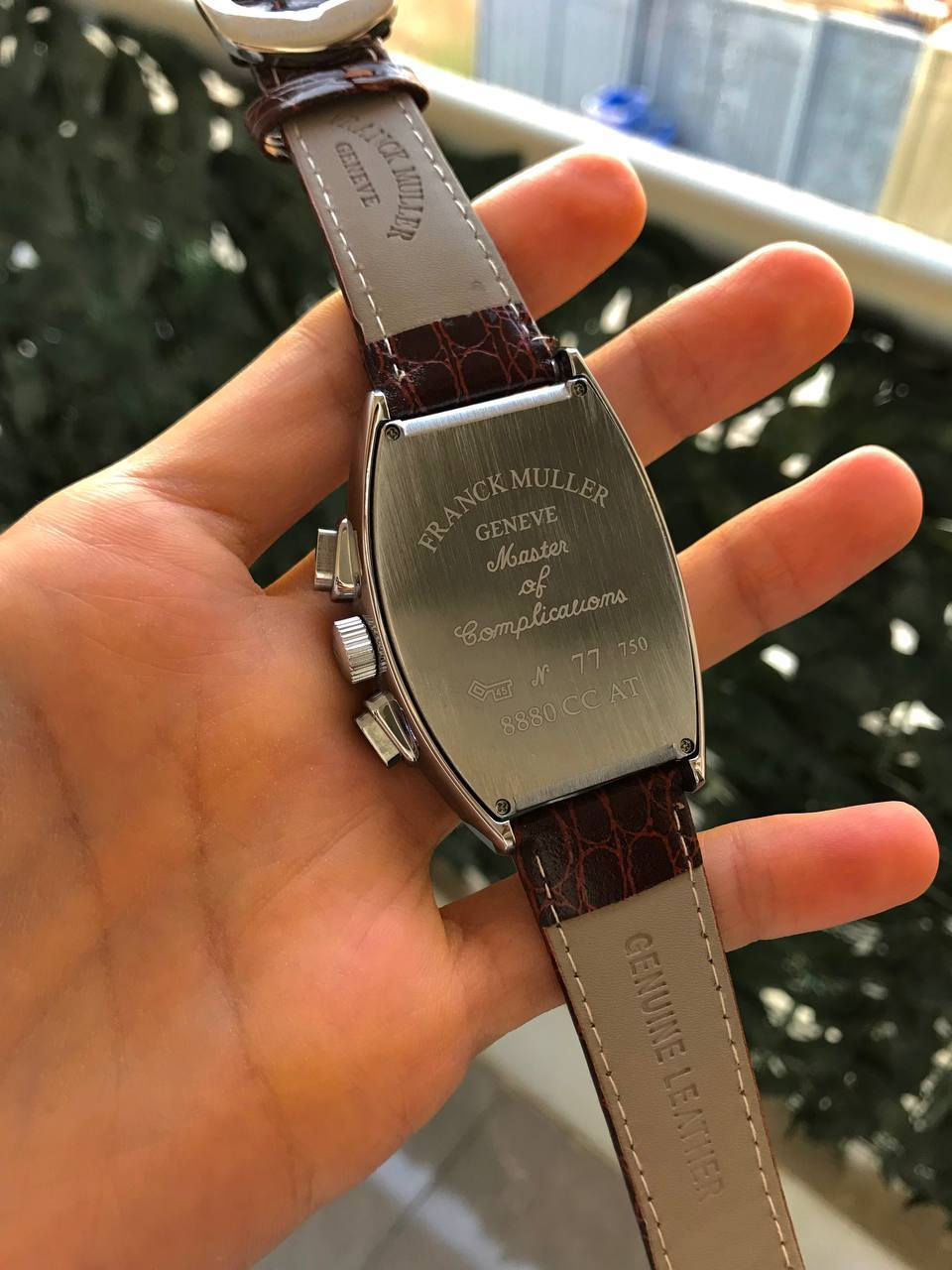 ساعتين (فرانك مولر) بأب اول إنتاج (٢٠٠٤) وزن ثقيل ، مال باله غير مستخدم نظافة (١٠٠٪؜) و شغل (١/١) 
مكينتها اوتوماتك و تكويك {نظامين}
سناتر شغالة [اسبوعي/شهري]
سير جلد طبيعي بلادي 
طلاء ثابت


**إذا كنت صاحب هذا الإعلان وتريد حذفه لأي سبب، رجاءا أرسل رسالة إلى الدعم الفني**