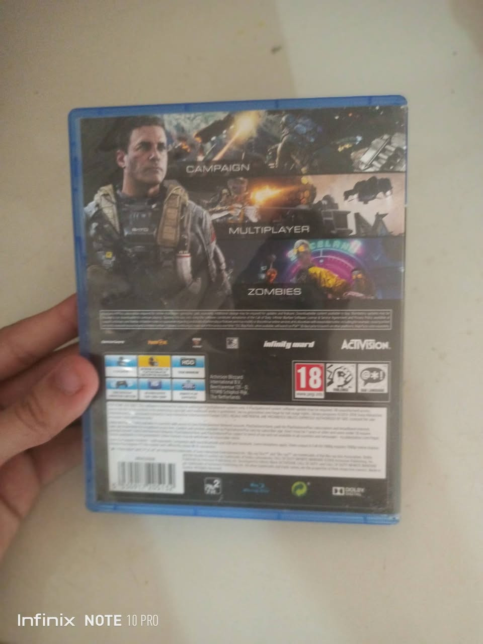 قرص سوني 4
لعبة call of duty infinite warfare 
***********
