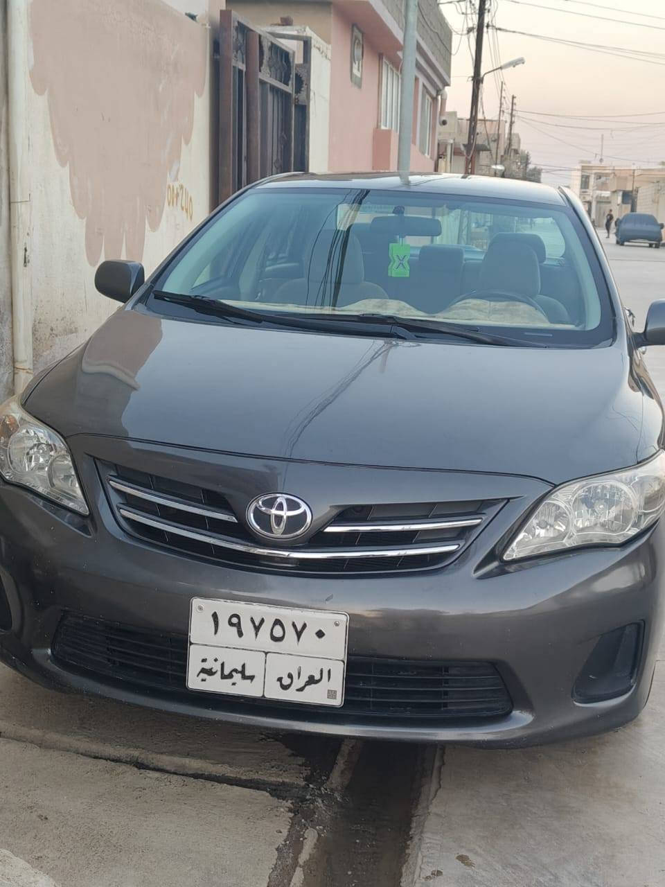 كورلا 2013
رقم سليمانيه
بطاقه بانزين بيها
سياره بدون صبغ قطرة صبغ مابيها
بيها كم مكان بارد
كير محرك تبريد تدفئه كله بالشرط سياره جاهزه
*********** 
مكان السياره كركوك
مامتواجد ع الفيس كركوك, العراق
