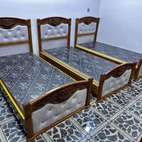سرير • نفر • خشب زان • سرير جديد • سرير مفرد • سرير نوم • اثاث بغداد •...