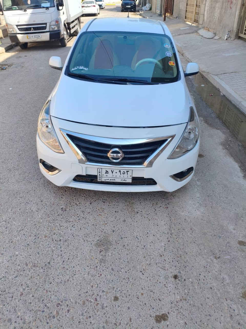 السلام عليكم نيسان هندي خليجي للبيع 2019 مقفول السياره ما بيها لا صبغ ولا ضرب ولا تبديل سياره كفاله عامه تخم تاير صدر جديد تبريد تبريد ثلج سياره باسمي رقم بغداد مشروع وطني كير ومكينه مقفولات رقم الهاتف ***********
