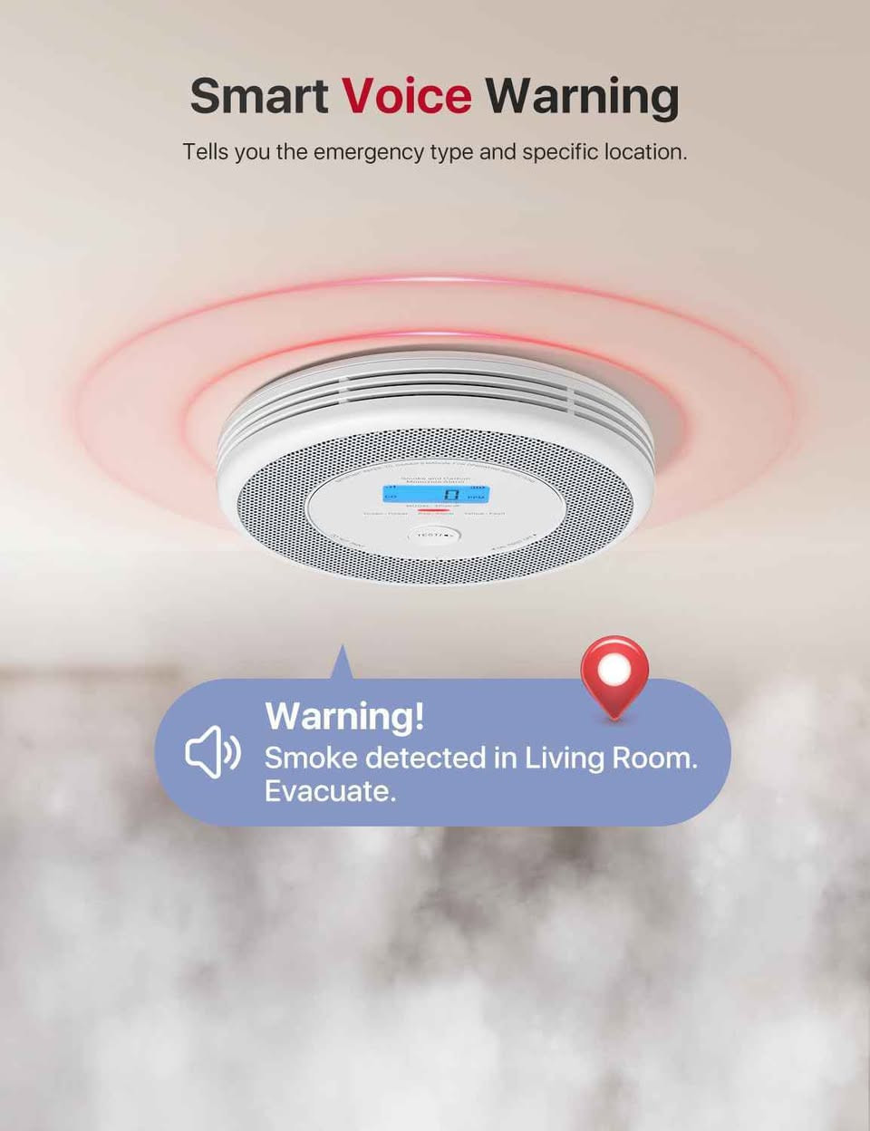 🌐 يعمل جهاز الإنذار الذكي XP0A-iR بالاتصال المباشر عبر الواي فاي بدون الحاجة إلى قاعدة تحكم، وكل جهاز يعمل بشكل مستقل وغير مرتبط بباقي الأجهزة، ما يمنحك مرونة في التركيب داخل أي غرفة.
🗣️ يتميز بميزة التنبيه الصوتي الذي يحدد مكان الخطر بدقة، حيث يعلن بصوت واضح عن موقع الدخان أو أول أكسيد الكربون لتتمكن من التصرف بسرعة وإخلاء المكان بأمان.
🔥🛑 يوفر حماية مزدوجة بفضل مستشعر دخان ضوئي ومستشعر أول أكسيد الكربون الكهروكيميائي في جهاز واحد، لتأمين منزلك من أخطر نوعين من المخاطر.
📲 يبقيك على اطلاع دائم من خلال التطبيق، حيث تصلك إشعارات مثل انخفاض البطارية، وضع الصمت، وضع الاختبار، وحالة اتصال الواي فاي لضمان جاهزية الجهاز في كل وقت.
👨‍👩‍👧‍👦 يمكن مشاركة الجهاز مع حتى 12 فردًا من العائلة عبر تطبيق X-Sense، ليتمكن الجميع من استلام التنبيهات، مراجعة سجل الإنذارات، وكتم الصوت عن بُعد عند الحاجة.
🔊 يتميز بتصميم أنيق ونحيف ينسجم مع ديكور المنزل، مع إنذار قوي بقوة 85 ديسيبل يضمن سماع التنبيه بوضوح في جميع أنحاء البيت. بغداد, العراق


**إذا كنت صاحب هذا الإعلان وتريد حذفه لأي سبب، رجاءا أرسل رسالة إلى الدعم الفني**