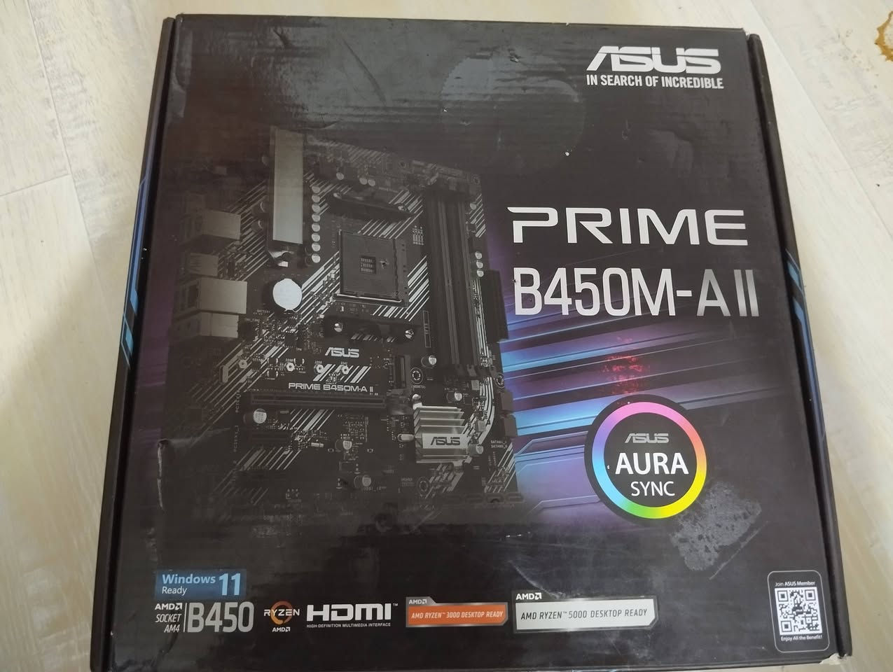 بورد ASUS PRIME B450M-A II
مستخدم شرط الفحص 
🔹  🔹 تدعم معالجات AMD Ryzen بمقبس AM4 🔹 شريحة B450 🔹 تدعم ذواكر DDR4 🔹 منفذ M.2 NVMe لسرعات تخزين عالية 🔹  
السعر 110 الف مع التوصيل


**إذا كنت صاحب هذا الإعلان وتريد حذفه لأي سبب، رجاءا أرسل رسالة إلى الدعم الفني**