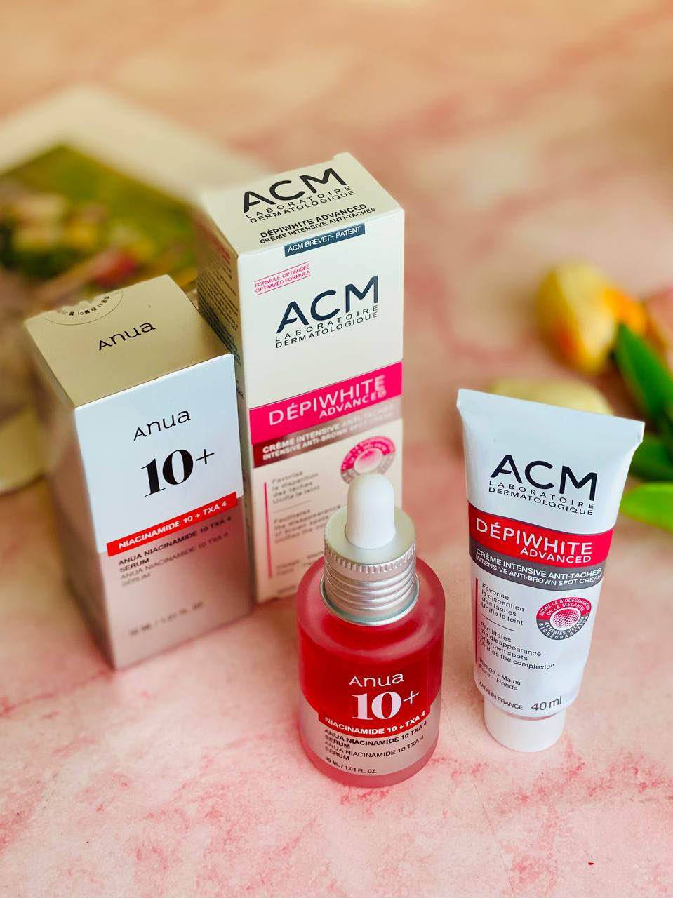 ✨ بشرتج تستاهل تفتح وتصفى ✨
وفرنالكم ثنائي العناية الأقوى للتصبغات والبقع الداكنة 👇

🔹 ACM Dépiwhite Advanced Cream
كريم فرنسي أصلي، يساعد على توحيد لون البشرة ويخفي التصبغات والبقع العنيدة ✨

مناسب للوجه واليدين
يفتح البشرة ويوحد اللون

🔹 Anua Niacinamide 10% + TXA 4% Serum
سيروم كوري مشهور، يشتغل على التصبغات بتركيبة قوية من النياسيناميد + حمض الترانكساميك 🤍

✅يقلل آثار البقع
✅ينطي إشراقة وصفاء للبشرة

💫 الثنين يكملون بعض: السيروم يعالج + الكريم يثبت النتيجة ويخلي بشرتج صافية وموحدة. بغداد, العراق


**إذا كنت صاحب هذا الإعلان وتريد حذفه لأي سبب، رجاءا أرسل رسالة إلى الدعم الفني**