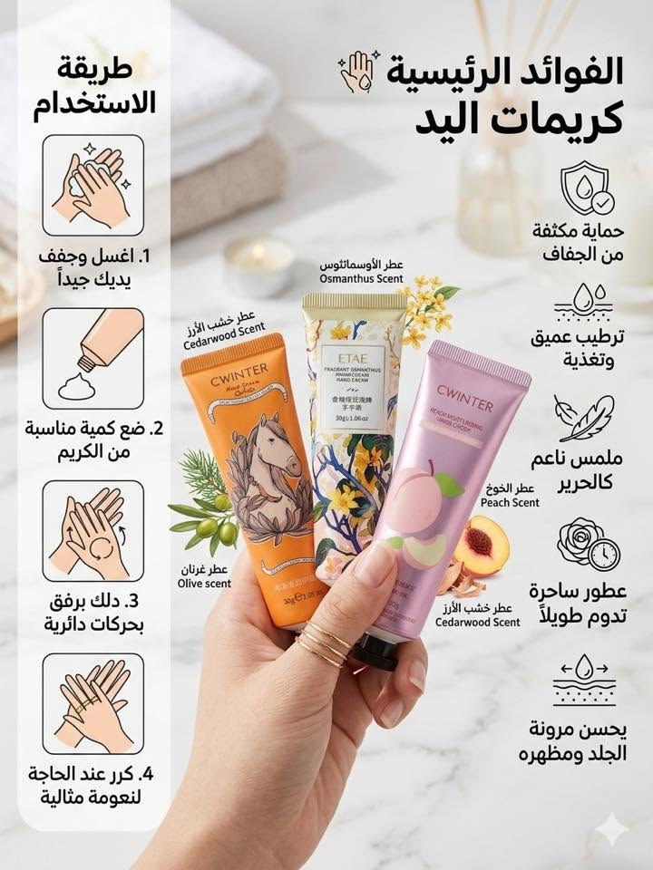 بهذا الجو الحار اكيد نحتاج للوجه مرطبات وعنايه للوجه وفرتلجن بنات كميه جدا بسيطه وجميله ومميزه وبانسب اسعار كلشي بداخل المنشور ب 3 الاف فقط وموضح على كل صوره الاستخدام وتوصيل فقط داخل سامره بدل متاخذين القطعه من الكوزمتك ب 10 و ب 15 وفرتلجياهن ب 3 الاف فقط وشرط الفحص امام المندوب


**إذا كنت صاحب هذا الإعلان وتريد حذفه لأي سبب، رجاءا أرسل رسالة إلى الدعم الفني**