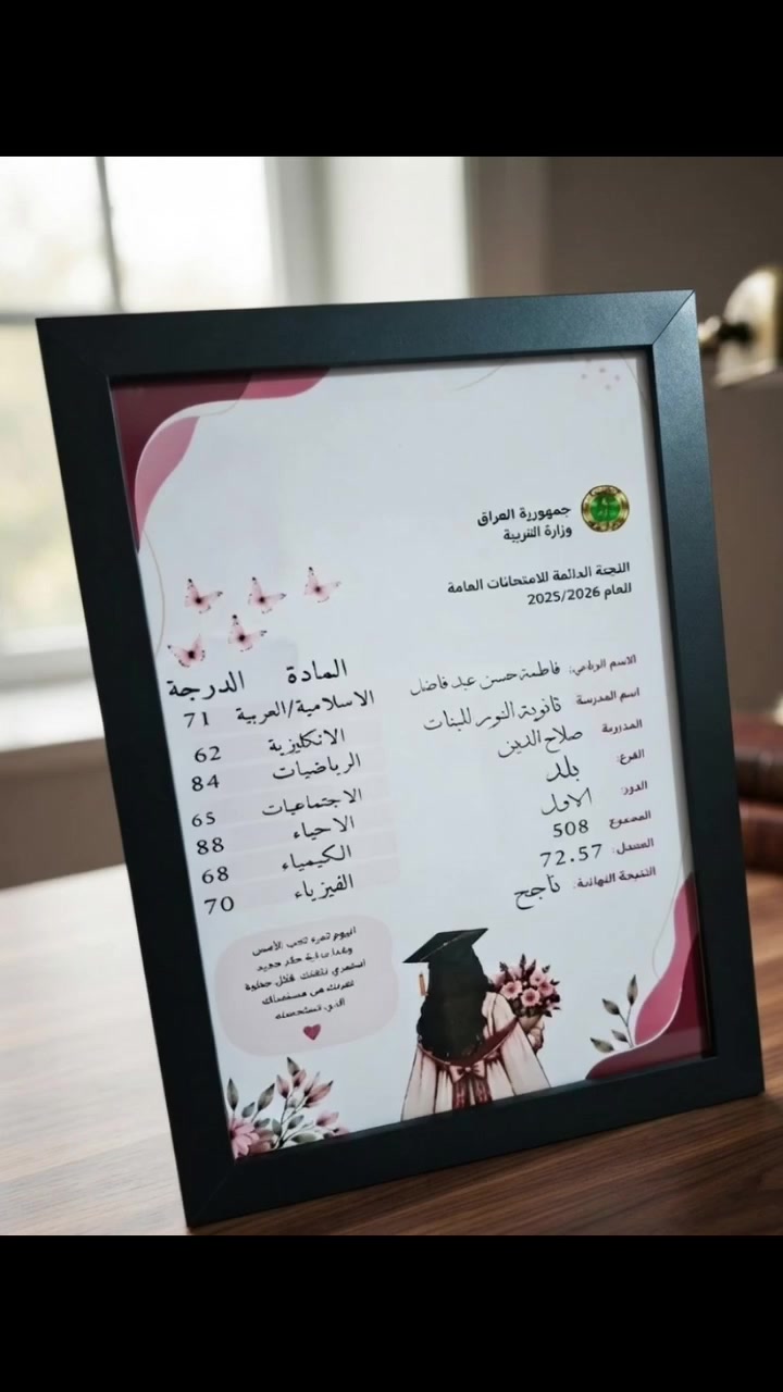 عروضنا مستمرة على بوردات تخرج الخشب والزجاج ♥️♥️
الف مبروك للخريجين والخريجات مسيرة موفقة أن شاء الله ♥️


**إذا كنت صاحب هذا الإعلان وتريد حذفه لأي سبب، رجاءا أرسل رسالة إلى الدعم الفني**