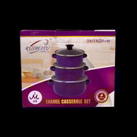 طقم 3 قدور • إيناميل • ٢٠/١٨/١٦سم