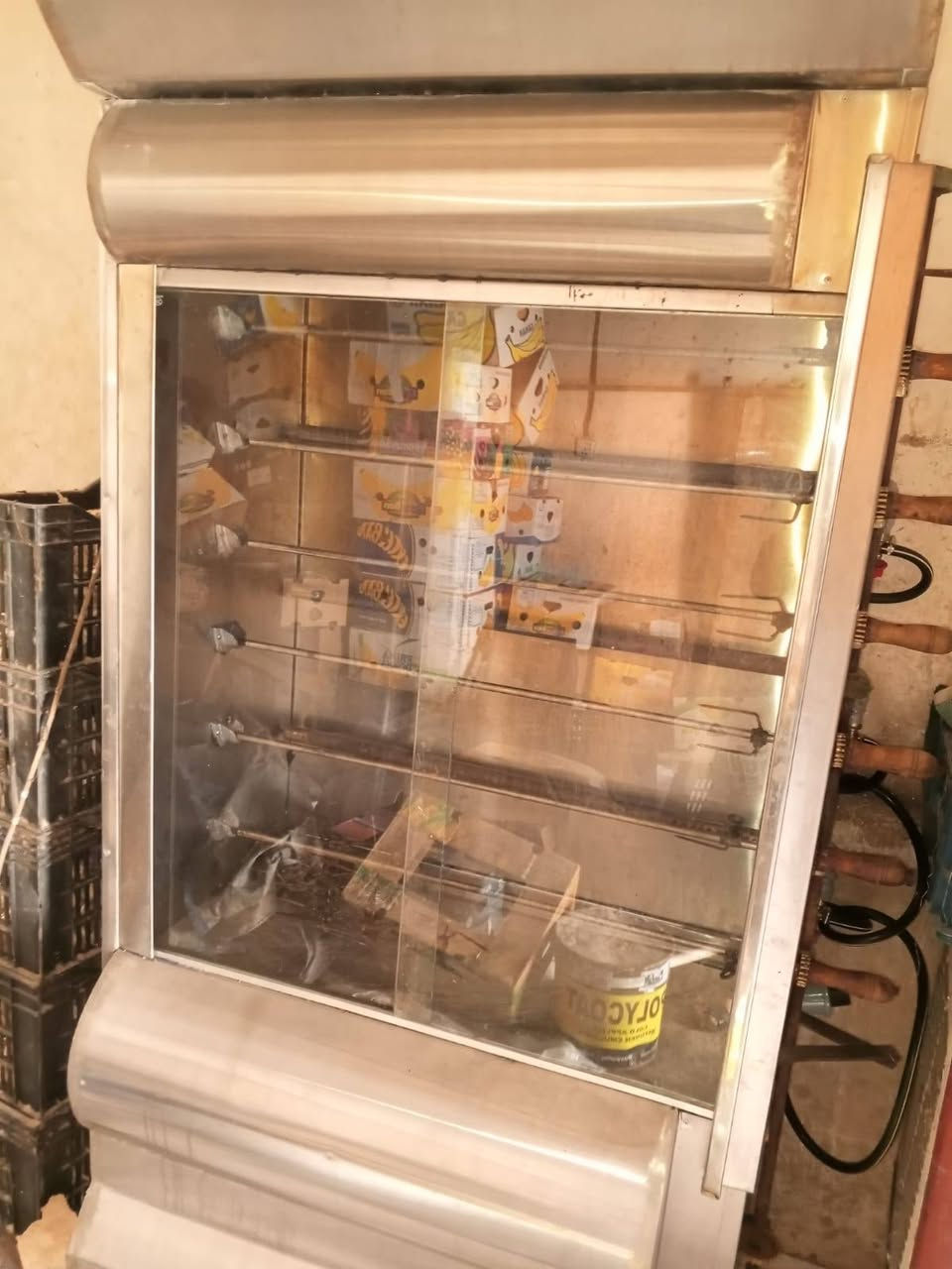 يوجد لدينا  شوايات دجاج  جديد لسعر 450بيه مجال
يوجد لدينا  حواض سمج جام سعر300 بيه مجال 
عنوان حديثه سوق حقلانيه رجاءاً تصال علا رقم الهاتف ***********
