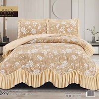 ملحف نفرين • ٣ قطع • نقشة ورد