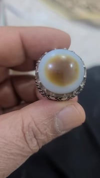 جزع عقيق بقراني ثقب ستندر جمال الجمال صياغة يدوية ثقيله  تواصل على الر...