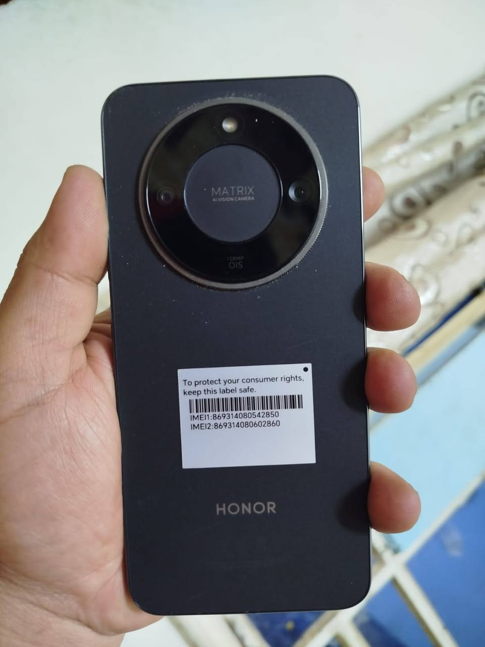 السلام عليكم
هونر x9d 5G  بطاريه ٨٣٠٠ مالي امبير سيلكون شاحنه  66 واط لون اسود  256g في 24g عشوائيه للبيع استفسار خاص او على واتساب *********** #بيع هواتف
