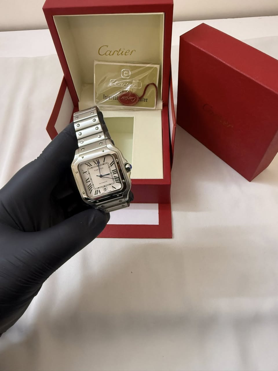 Cartier automatic supermaster
١- الساعه مكينه اوتوماتيك ✅
٢- طلاء ثابت ✅
٣- البيم مال وقت blue emerald ✅
٤- العقارب مال وقت بللون الازرق نفس البيم مال وقت ✅
٥- ختومات اصليه مال وكاله وزن كلش ثكيل ✅
٦-جام زفير ضد الخدش ✅
٧- ضد الماء ✅
٨- المكينه تضل مشتغله لوقت طويل ورا ما تنزع الساعه ✅
٩- كامل ملحقات العلبه و العلاكه و كارت الضمان الاصلي و بوكس كبير ✅
١٠-تاريخ شهري✅
للحجز راسلوا الخاص ✅


**إذا كنت صاحب هذا الإعلان وتريد حذفه لأي سبب، رجاءا أرسل رسالة إلى الدعم الفني**