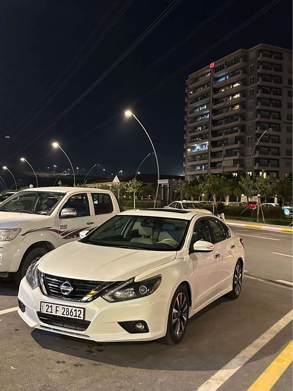 ‏‎‏﷽🧿 altima 2016 SL
التيما مواصفات SLفول فو
ناو زةرد شتيكي جوان
مواصفاتي كوشن جلد 
راداري اوينة دو كوشني پيشي هيتةر سوكان هيتةر 
شاشة گةورة 
سيستمي سماعةي Boos
گيرو مةكينةي بيلاد 
رةقةم سليماني نويية 
بوياغ چاملغي پيش لاي سايةق بوياغ بي ناو گرتن دوجيي بچوك ساردي هةية ايرباگ بةس سوكان 
نرخي ١٤٥و مةجاليكي كةم 
موشتةر تيل بكات 
جوابي نامةو كومينت نادريتةوة لةگةل ريزم 
***********
‏‎ كيفري, ديالى
