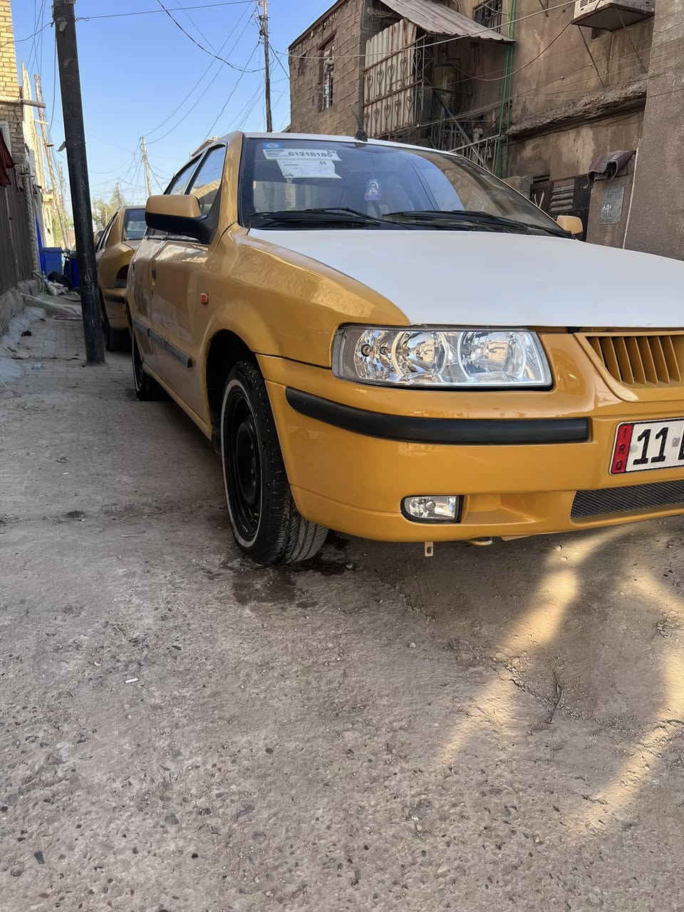 السلام عليكم سمند موديل 11كير ومكينه فرنسي تبريدثلج صدر جديد مصفره هيه وغرمات بيه باب العبري بي صبغ السعر33وبيه مجال ***********
