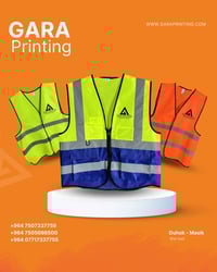 فيستات عمال • طباعة شعار • عاكسة للضوء