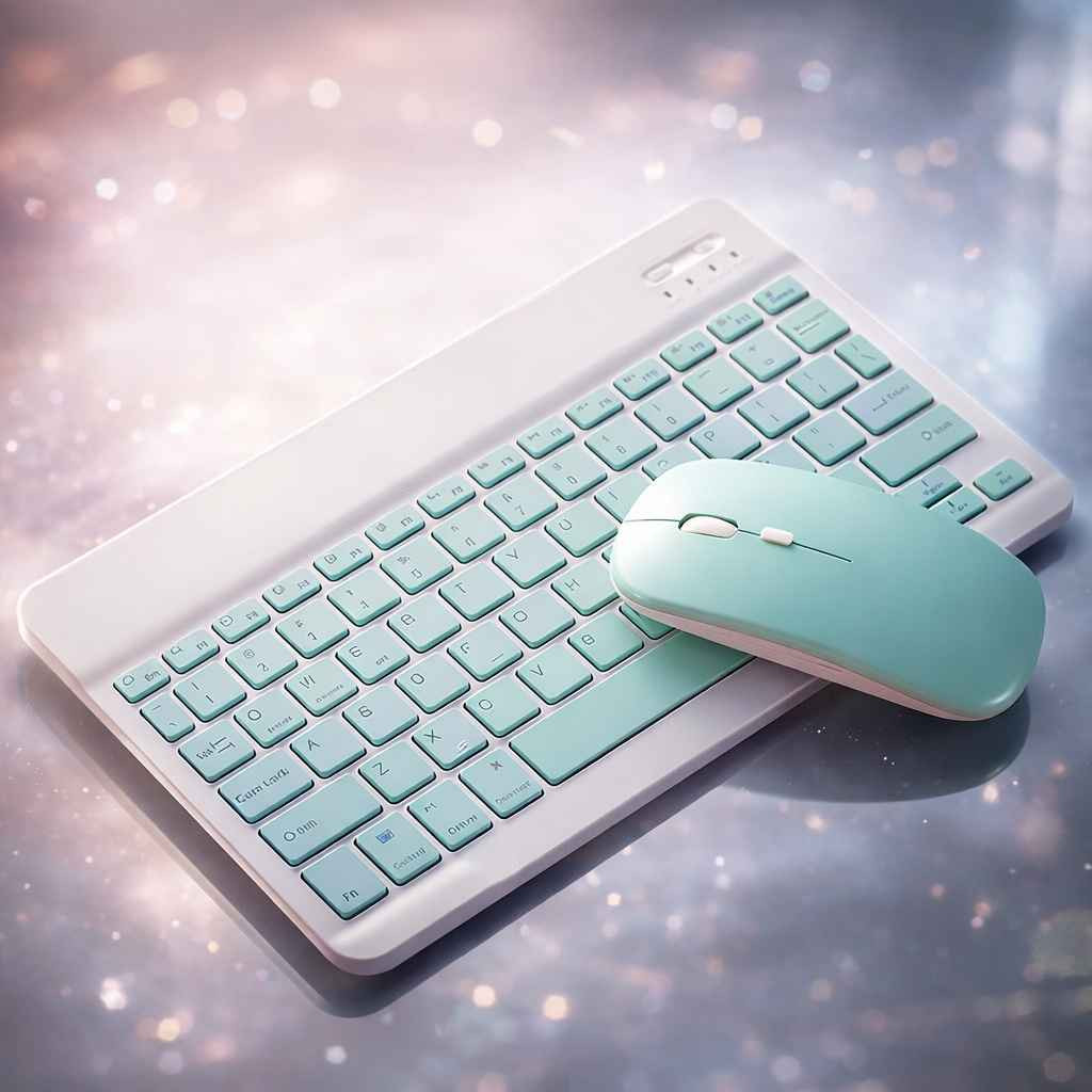 يدعم اللغة العربية والإنجليزية 
* متوفر بالون السمائي الأسود   فقط  

- تصميم نحيف للكيبورد سهل الحمل

- يعمل على جميع انواع الحاسوب والايباد والهواتف (لتي تدعم الماوس والكيبورد)

- الازرار مصممة بشكل مميز وجذاب 

- يعمل على الشحن

- طريقة الاتصال : البلوتوث 

 - وقت التشغيل: 150 ساعة بدون إضاءة خلفية
 
- حجم الكيبورد 25 * 15 سم

- حجم الماوس 5.7 * 11.3 سم 

- كيبل شحن USB

- الماوس يعمل عن طريق البطارية AA

- كيبورد ذات منفذ USB

- ماوس ذات ملمس ناعم الرمادي, الأنبار


**إذا كنت صاحب هذا الإعلان وتريد حذفه لأي سبب، رجاءا أرسل رسالة إلى الدعم الفني**