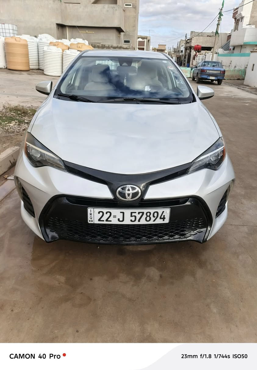 السلام عليكم للبيع كورولا موديل 17 اس اي بونيت بامريكا جاملغ طرف السائق مفتوح راديش شادينه على مود تعديل البارد هو بلادي  راس الشاصي رصع اثنين بس بونيت  كم بارد بي ثنين مكانات الصغيره كير مكينه باشرط لا صرف ولا بخار ولامفتوح صدر امامي خلفي كله جديد اربع طيارات جديد دولي سنويه من تهي شهرين دفتر بنزين موجود شرط التحويل والوكاله حجر صالونصه  موجود  السعر 135 بيه مجال ***********
