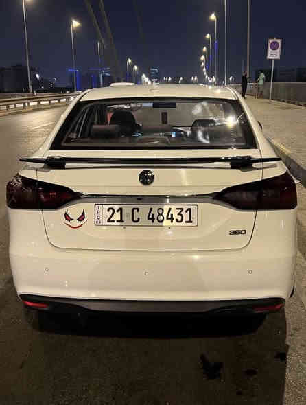 م جي 360   2019محرك 1800تنفس طبيعي لايتات زينون بك لايت    مثبت سرعة حساسات خلفية كامرة دوارة
سيارة وارد خليجي مال وكالة 
 قطعتين صبغ جاملغ بارد 
الاستفسار.***********
