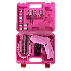 عدة أدوات كهربائية وردية متكاملة - الحل الأمثل لكل امرأة عصرية! 
 اجعلي منزلك ورشة عمل احترافية بلمسة أنثوية راقية!
هل تبحثين عن عدة أدوات عملية وأنيقة تجمع بين الكفاءة والجمال؟ نقدم لكِ العدة الوردية الشاملة التي صُممت خصيصاً للمرأة العصرية التي تحب الاعتماد على نفسها في أعمال المنزل والديكور!
 مميزات العدة الاستثنائية:
 مثقاب كهربائي لاسلكي قابل لإعادة الشحن:
تصميم عصري وردي أنيق يناسب ذوقك الرفيع
قوة أداء عالية لثقب الخشب والبلاستيك والمعادن الخفيفة
خفيف الوزن ومريح في الاستخدام لساعات طويلة
بطارية قابلة للشحن عبر كابل USB (مرفق مع العدة)
مثالي لتركيب الرفوف، الستائر، اللوحات، والديكورات المنزلية
 مجموعة شاملة من الملحقات الاحترافية:
في الجزء العلوي من العلبة:
 7 رؤوس مفكات متنوعة (Phillips & Flathead) بأحجام مختلفة
 مجموعة من القطع الكهربائية الفضية عالية الجودة
 8 قطع سوكت معدنية بمقاسات مختلفة للبراغي والصواميل
في الجزء السفلي من العلبة:
 وصلة مرنة وردية قابلة للثني للوصول للأماكن الضيقة
 مجموعة من لقم الثقب (دريل بت) بأحجام متعددة
 2 سلسلة لقم احترافية لمختلف أنواع البراغي
 كابل شحن USB عملي وسريع
 علبة حمل فاخرة:
صندوق تخزين وردي صلب ومتين
تصميم منظم بعناية لكل قطعة
يد حمل علوية مريحة للتنقل بسهولة
إغلاق محكم وآمن لحماية الأدوات
أقفال حمراء أنيقة وعملية
 لماذا تحتاجين هذه العدة؟
 الاستقلالية: لا داعي للانتظار أو طلب المساعدة لإصلاح الأشياء البسيطة  توفير المال: قومي بأعمال الصيانة البسيطة بنفسك دون الحاجة لفني  الإبداع: نفذي أفكارك الديكورية والحرفية بيديك  هدية مثالية: خيار رائع لكل امرأة عملية ومستقلة  جودة عالية: مصنوعة من مواد متينة تدوم طويلاً
 مثالية لـ:
تركيب وتعليق الإطارات واللوحات الفنية
تجميع الأثاث الجديد
إصلاح الأجهزة المنزلية البسيطة
مشاريع الديكور والحرف اليدوية (DIY)
صيانة الألعاب والأجهزة الإلكترونية
أعمال البستنة والحديقة
تركيب الرفوف وخزائن المطبخ
 خدمة التوصيل:
يوجد لدينا توصيل لكل العراق:
 بغداد: 5000 دينار فقط
 المحافظات: 8000 دينار فقط
 للاستعلام والحجز:
مراسلتنا عبر الواتساب:  ***********
 نستقبل طلباتكم يومياً  خدمة عملاء متميزة  عروض خاصة للكميات
 ملاحظة مهمة:
هذه العدة ليست مجرد أدوات... إنها استثمار في استقلاليتك وثقتك بنفسك! اجعلي كل ركن في منزلك يعكس لمستك الخاصة دون الحاجة لأحد.
 اطلبي الآن ولا تفوتي الفرصة!
اللون الوردي الأنيق + الأداء الاحترافي = العدة المثالية لكِ!
 للحجز الفوري راسلينا على الواتساب: ***********
 لأن كل امرأة تستحق أن تكون مستقلة وقوية بغداد, العراق
