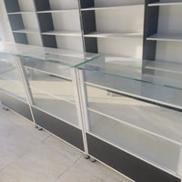 رفوف وجام خانات للبيع (غراض محل ) + سبلت LG طنين انفيرتر الرفوف عدد(6)...