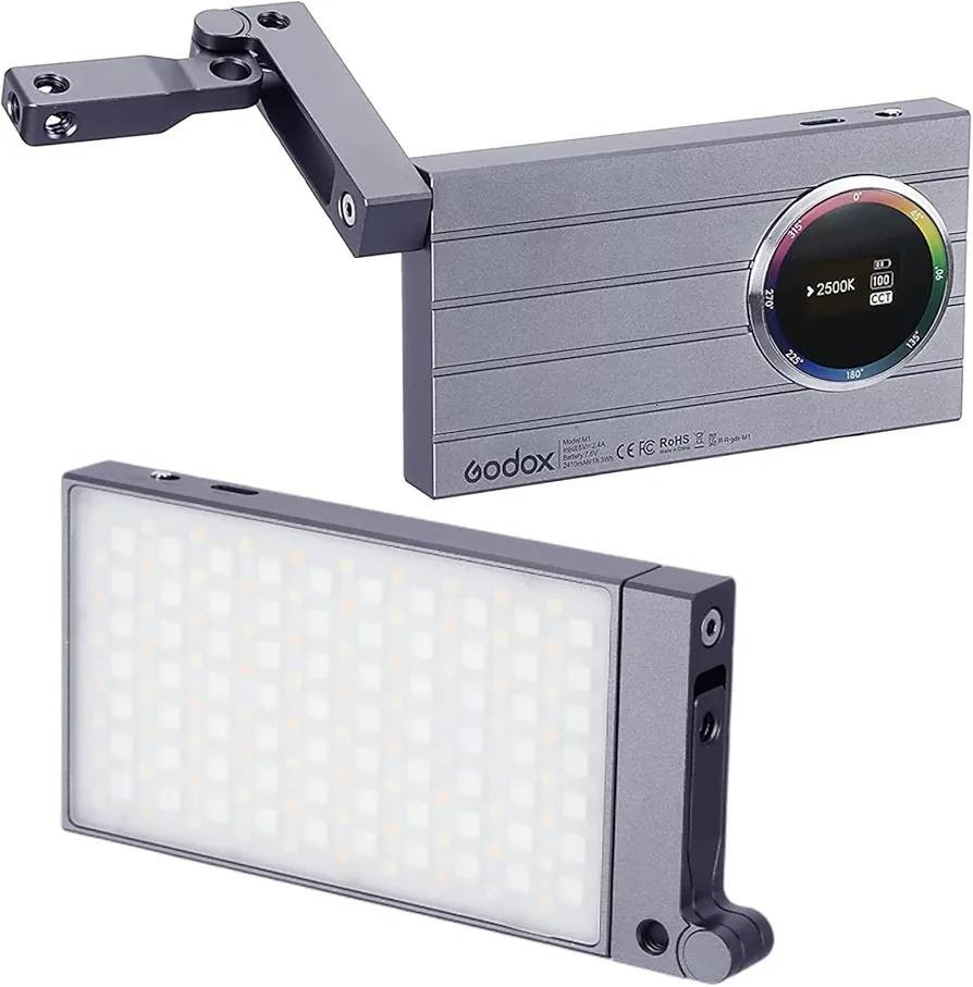 إضاءة Godox M1 RGB Mini الصغيرة والعملية، مناسبة للتصوير وصناعة المحتوى. بيها ألوان RGB كاملة مع حرارة لون من 2500K إلى 8500K، وسطوع قابل للتعديل، وياها مؤثرات ضوئية جاهزة تخلي تصويرك احترافي أكثر. تصميمها خفيف وبطارية مدمجة تدوم تقريباً ساعتين ونص، وتثبت بسهولة على الكاميرا أو الترايبود بفضل الحامل المتحرك.


**إذا كنت صاحب هذا الإعلان وتريد حذفه لأي سبب، رجاءا أرسل رسالة إلى الدعم الفني**