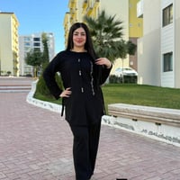 جديدنااااااااا وصل 😍😍  🌷🌷سوت نسائي قطعتيين🌷🌷 ستراس حراري  القماش كريشة...