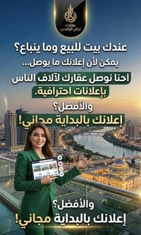 “تبحث عن بيت أحلامك؟ أو تريد تبيع عقارك بسرعة وبأفضل سعر؟ إحنا الحل! ش...