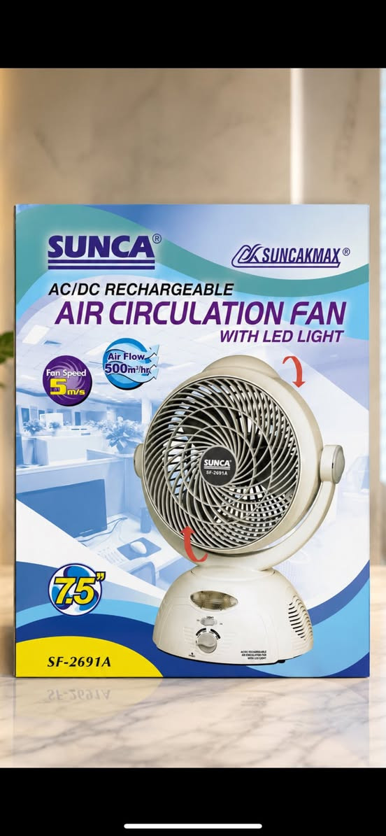 مروحة SUNCA الأصلية القابلة للشحن وصلت 🔥

✅ تشتغل على الكهرباء والشحن
✅ إضاءة LED قوية
✅ هواء قوي ومنعش
✅ دوران مرن لتوزيع الهواء بكل الاتجاهات
✅ مناسبة للبيت، المحل، المكتب والسفر
✅ بطارية تدوم لساعات

💰 السعر فقط 35,000 دينار

إذا انطفت الكهرباء لا تشيل هم، المروحة تبقى تشتغل وتوفرلك جو مريح ومنعش 🌬️

🚚 توصيل لجميع المحافظات
📦 الكمية محدودة

للحجز والاستفسار راسل الصفحة


**إذا كنت صاحب هذا الإعلان وتريد حذفه لأي سبب، رجاءا أرسل رسالة إلى الدعم الفني**
