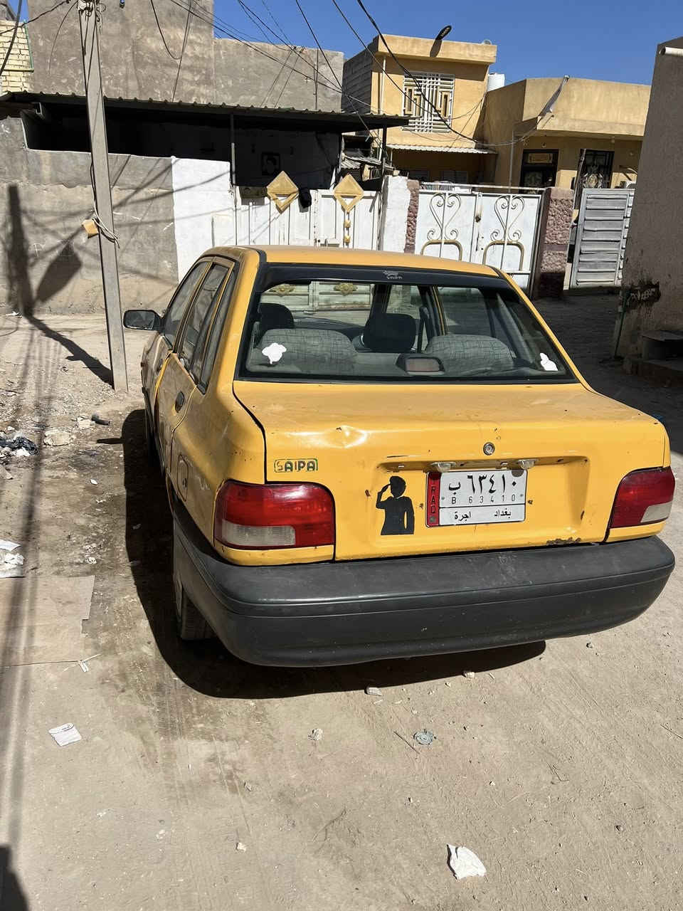 سايبه موديل. 12 

رقم بغداد سنويه ل 27

راعيها يداور يمته متريد 

محرك يخبل بيه ترايك وين متريد بس بي بخار قليل بدون تنقيص 

بيه نواقص بصيده وخياسات بصيطه 

شواصي معمرات جدد 

شباب هيئه وغرامات وره المشتري 

مكاني كربلا بوبيات سعر سياره ١٧ ورقه رقم ‭٠٧٧٣ ٢٠٤ ٤١٢١‬
