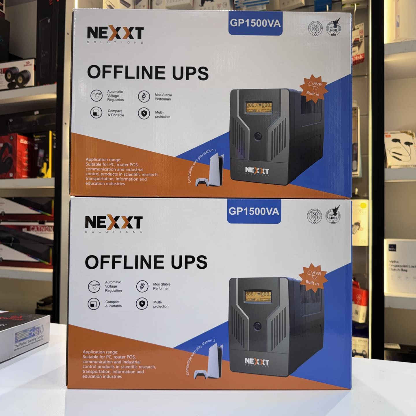 لا تخلي انقطاع الكهرباء يوگف شغلك أو لعبك!
متوفر الآن لدينا أجهزة UPS عالية الجودة نوع NEXXT لحماية أجهزتكم من الانطفاء المفاجئ وتقلبات الكهرباء 🔋

✅ السعات المتوفرة:
• OFFLINE 850VA
• OFFLINE 1500VA
• OFFLINE 2000VA
• OFFLINE 3000VA

مناسبة لـ:
🎮 أجهزة الألعاب اكس بوكس وبلي ستيشن
💻 الكومبيوتر
📡 الراوترات والكاميرات
🖥️ أجهزة الكاشير والمكاتب
🔌 حماية واستقرار للأجهزة الحساسة
✔️ AVR مدمج لتنظيم الفولتية
✔️ حماية متعددة
✔️ أداء مستقر واعتمادية عالية

مركز المستقبل Future Center 
بغداد الكاظمية شارع المشاط

واتساب: ***********
***********
