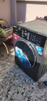غساله نضيفه فول ١٢ كيلو ماوصله تصليح  سعر ٢٥٠ شركت نول  تغسل بطنيه نفر...
