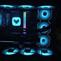 pc للبيع مواصفات قويه ونظافه 100% RX 9070 XT asrock challenger 16gb Cp...