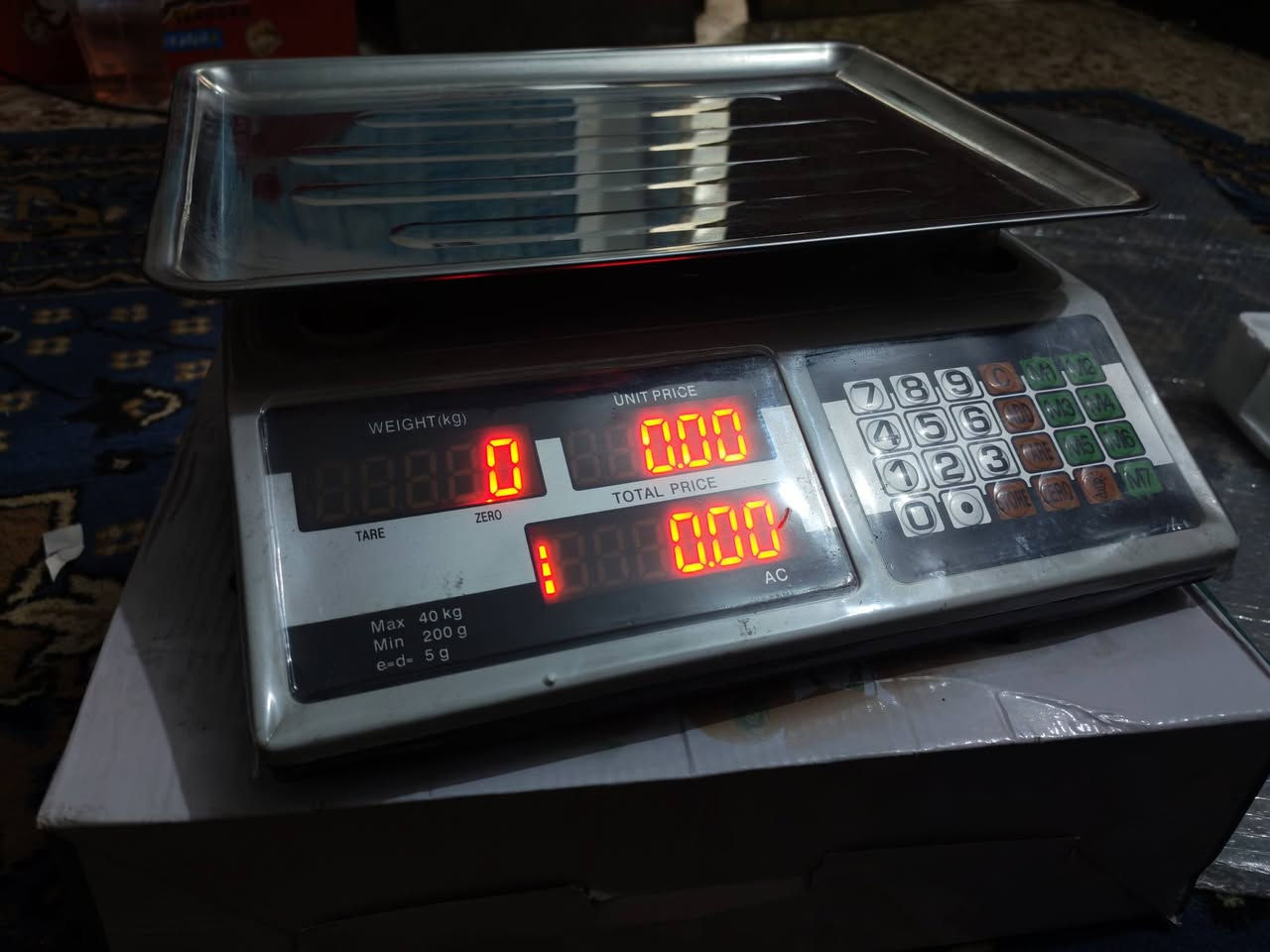 ميزان الكتروني للبيع جديد
ميزان الكتروني للبيع جديد مكاني بغداد المعالف السعر 25 الف رقم تلفوني ***********
