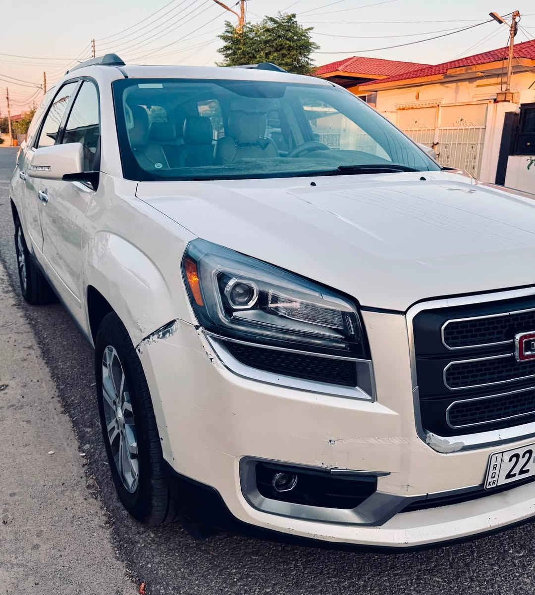 للبيع
جمسي اكاديا 2013خليجي وكاله المنصور 
فول مواصفات 1/1 ltz مواصفات دنلي 
محرك (3600)جديد 
4*4
سقف بانوراما سياره جاهزه للاخير بدون دبنار مصرف حته كتلوكات الشركه بيها تخم تايرات جديد باتري جديد محرك وكير جديد كهربائيات بالشرط تبريد مركزي 3قطع ثلج ❄️ 
7راكب ،سياره بدوه حادث فقط باب خلفي السكن  صبغ اثر شخط ،رقم وهزه وفحص وسنويه كلها جديده وبأسمي تحويل بشرط رقم اربيل مكانها اربيل
السعر 120 $ شراي اتصل وتدلل 
للاستفسار ***********/ ***********
