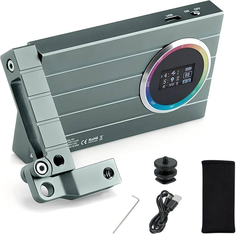 إضاءة Godox M1 RGB Mini الصغيرة والعملية، مناسبة للتصوير وصناعة المحتوى. بيها ألوان RGB كاملة مع حرارة لون من 2500K إلى 8500K، وسطوع قابل للتعديل، وياها مؤثرات ضوئية جاهزة تخلي تصويرك احترافي أكثر. تصميمها خفيف وبطارية مدمجة تدوم تقريباً ساعتين ونص، وتثبت بسهولة على الكاميرا أو الترايبود بفضل الحامل المتحرك.


**إذا كنت صاحب هذا الإعلان وتريد حذفه لأي سبب، رجاءا أرسل رسالة إلى الدعم الفني**