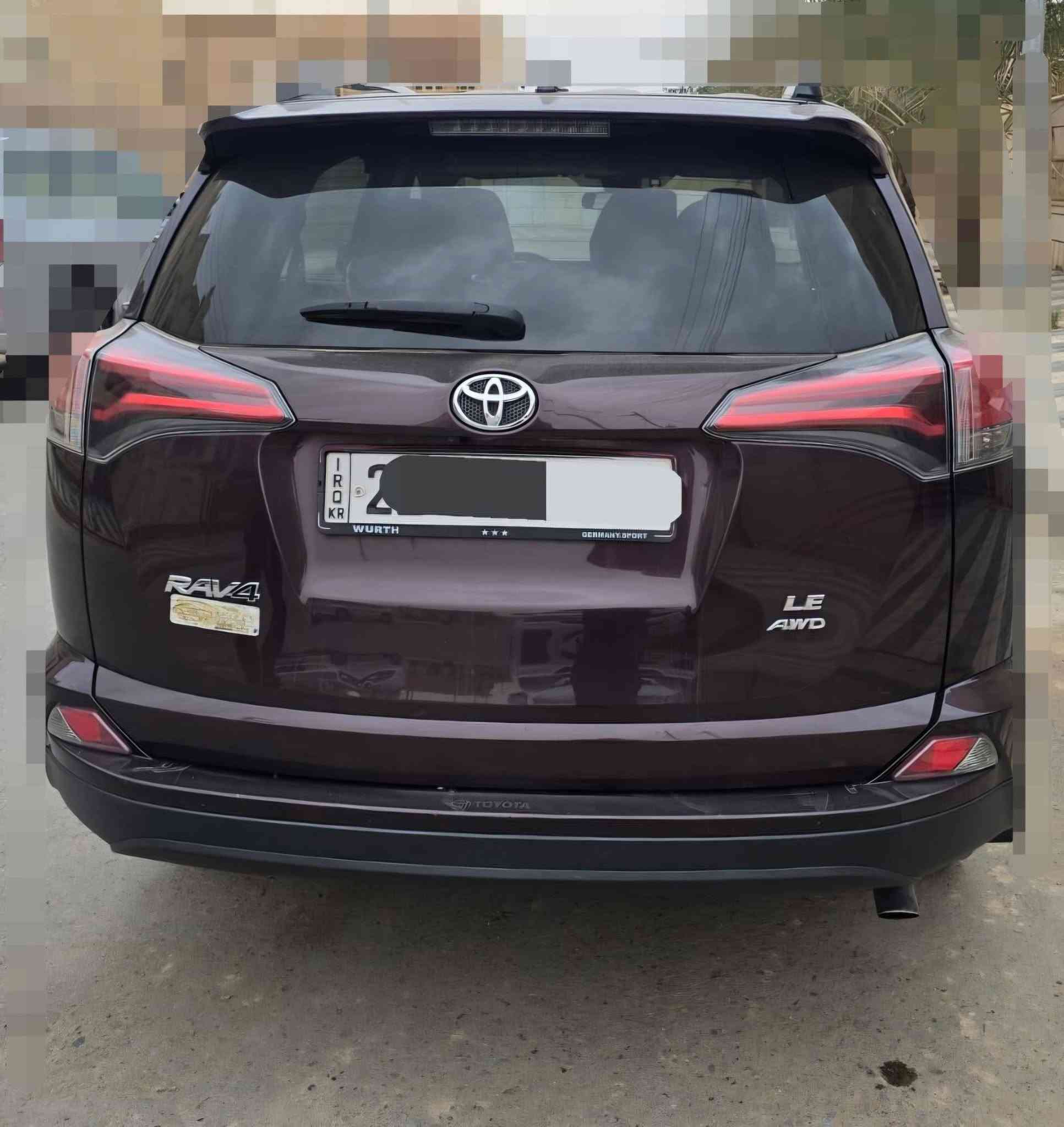 السلام عليكم
راف فور RAV 4 موديل 2017 وارد كندي  
لون باذنجاني 
فئة المواصفات LE 
فور ويل AWD 
نظام نورمال و سبورت و ايكو 
تحكم ستيرن 
صدر جديد 
كير شرط 
محرك شرط 
رقم اربيل 
عداد المسافة 114 الف ميل 
السياره بيها ربع بنيد صبغ و ربع باب الصدر و مقدمة الجامع اليمين و اليسار 
بيها كم شخط 
السعر  142  ورقة و بيها مجال 
موقع السيارة تكريت 
السيارة سنوية جديدة و رقم جديد بأسمي 
الاتصال على الرقم
***********
