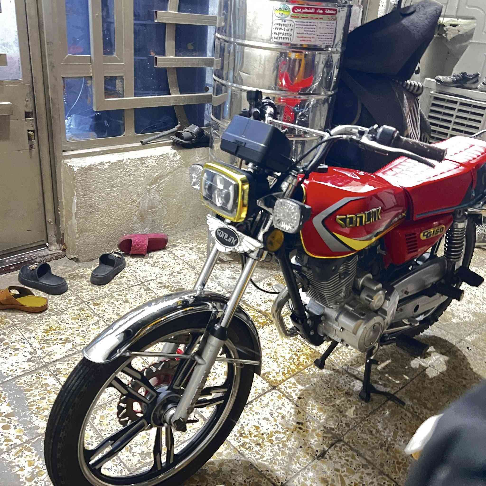 سلام عليكم دراجه لبيع سونك برغي مامفتوح بل محرك كفاله عامه مديل 23 السعر 600 وبيهء مجال الرقم***********

