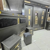 غرفة نوم كاملة • فرشة هدية • تخت ١٦٠×٢٠٠