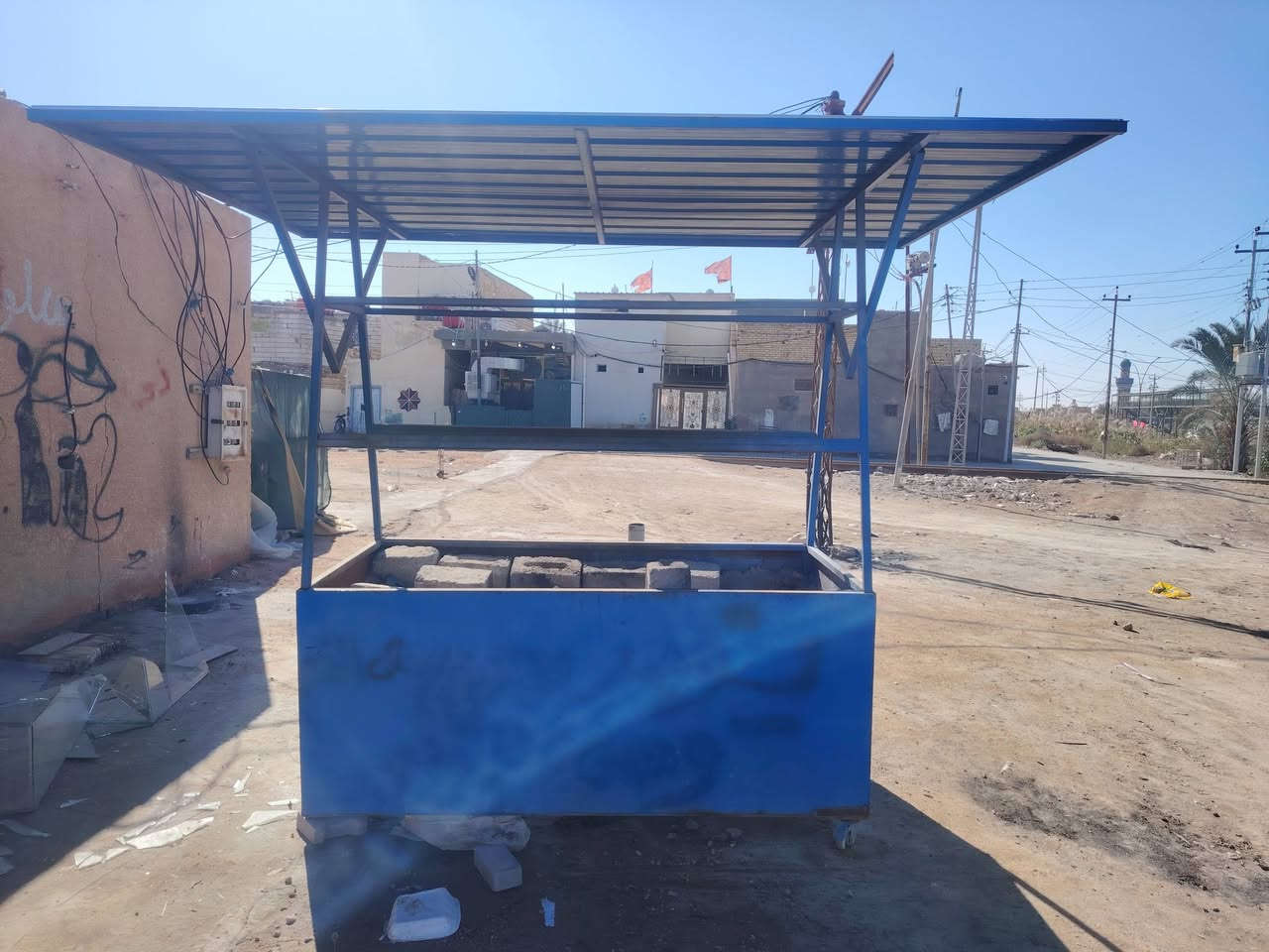 شوايه حطب مسكوف مع حوض3متر عرض متر جدد جدد كلش حوض مع الغطاسات مكاني الرميثه ***********
