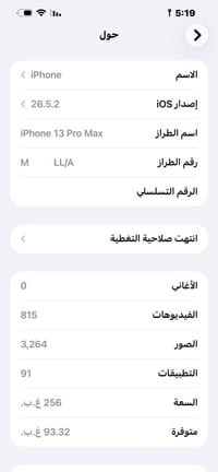 ايفون 13 برو ماكس • ٢٥٦ • ظهر مكسور