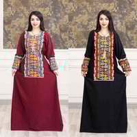 دشداشة نسائي • كشمير مراسي مصري • فري سايز 3XL