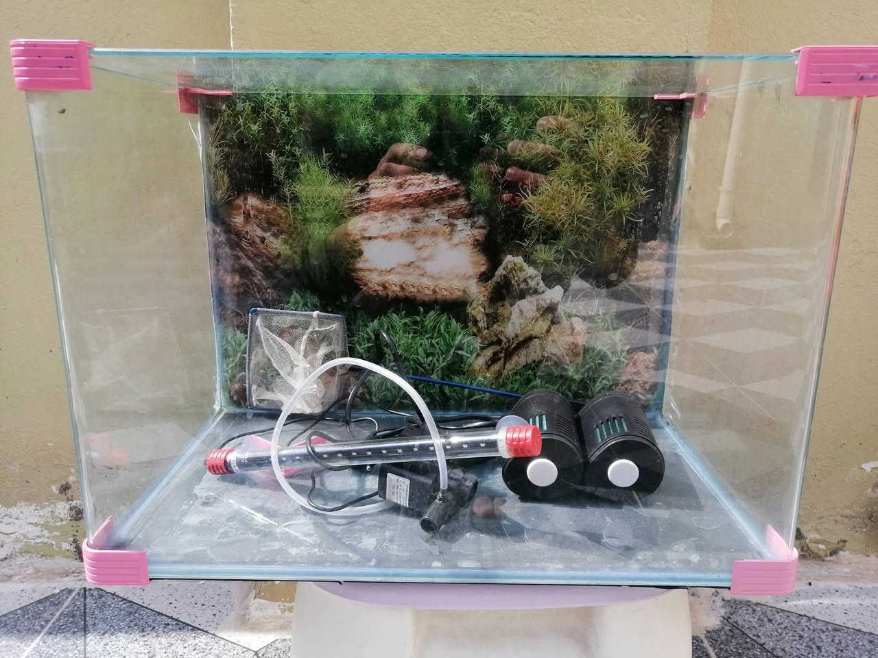 السلام عليكم ورحمة الله وبركاته
متاح حوض أسماك زينه مع كامل الملحقات ماطور وشمعة....
القياس مالته الطول نص متر ٥٠ س والارتفاع ٣٦س والعرض ٣٠س
ال يريده يراسلني وبي خير ويدلل


**إذا كنت صاحب هذا الإعلان وتريد حذفه لأي سبب، رجاءا أرسل رسالة إلى الدعم الفني**