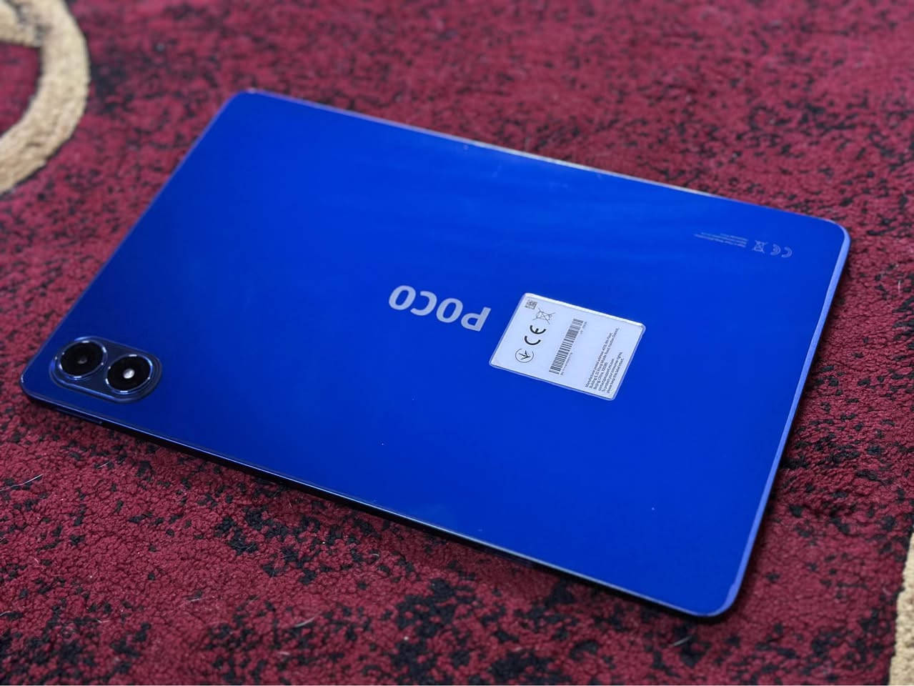 سلام عليكم

بوكو باد m1 .

ذاكره 256 .

رام 8+8

بطاريه 12000ملي امبير .

معالجsnapdrgon.7s Gen 4.

شاشه 12.1 انج بدقة 2.5K ومعدل تحديث 120هرتز .

سعره 350 الف 

استخدام قليل 
مشحون 15 مرة فقط بطارية 100

*********** / مكاني موصل حي النور موصل, نينوى
