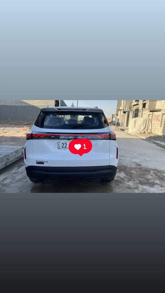 العنوان: للبيع: شيري تيكو 4 برو 2025 بحالة الوكالة (كسر زيرو)
​ماشاء الله تبارك الله.. للبيع سيارة شيري تيكو 4 برو (Chery Tiggo 4 Pro) موديل 2025، السيارة بحالة الوكالة تماماً وفوق الممتازة 
​الممشى (العداد): 3000 كم]
​الفئة: [: كومفورت]
​المحرك: [: 1.5 لتر تنفس طبيع]
​اللون الخارجي ابيض
​اللون الداخل اسود]
​🌟 أبرز المواصفات والمميزات:
​شاشة ترفيهية ذكية تدعم Apple CarPlay و Android Auto.
​كاميرا خلفية مع مستشعرات خلفية.
​نظام دخول ذكي وتشغيل بصمة.
​مثبت سرعة
​إضاءة LED نهارية وتصميم عصري وحديث.
​المحرك والجير والمكيف: بحالة ممتازة جداً وعلى الفحص.
​الضمان: السيارة لا تزال تحت ضمان الوكالة الساري.
الرقم اربيل
​💰 السعر المطلوب: [140] (قابل للتفاوض
علما بالشركة ب26 مليون موصل, نينوى


**إذا كنت صاحب هذا الإعلان وتريد حذفه لأي سبب، رجاءا أرسل رسالة إلى الدعم الفني**