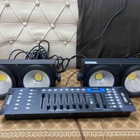 للبيع اضائة عدد ٢  200w للتك الواحد ابيض و شمسي  مع الكيبلات كامل  077...