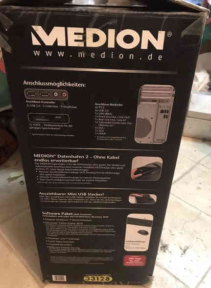 السلام عليكم جميعاً
من بعد اذن اصحاب الگروب المحترمون ؛
اعرض للبيع جهازي الكمبيوتر الشخصي ( دسك توب) من شركة ميديون( Medion MT14) الماني الصنع  Multimedia Pc Akoya P4370 …
مع قرص ( Windows) من شركة مايكروسوفت الاصلي ( غير مستنسخ) مع قرص تعريف اجزاء الهارد وير..
الجهاز مستعمل وبالباكيت الاصلي مع كيبورد بلوتوث ..
الجهاز برام 3GB/ DDR  (وبدون الهارد دسك ( القرص الصلب ) وبدون مشغل الاقراص ( سي دي پلير) ..
الجهاز احترافي لاصحاب الصوتيات والمرئيات…
الجهاز مجهز للهارد دسك الربط الخارجي
ومجهز لقراءة كافة انواع الكارتات ( SD, MicSD, …..وغيرها)
 4 مخارج USB ..
كارت شاشة متطور…
باقي المواصفات موضحة بالصور..
نظام البيع فحم وذلك لعدم استخدام الجهاز منذ خمس سنوات ….
مكان الجهاز: بابل / حله
يوجد توصيل لكافة محافظات العراق وبالسعر المعتاد لدى شركات الشحن والتوصيل…
سعر الجهاز 100 الف دينار عراقي
☎️ ***********
