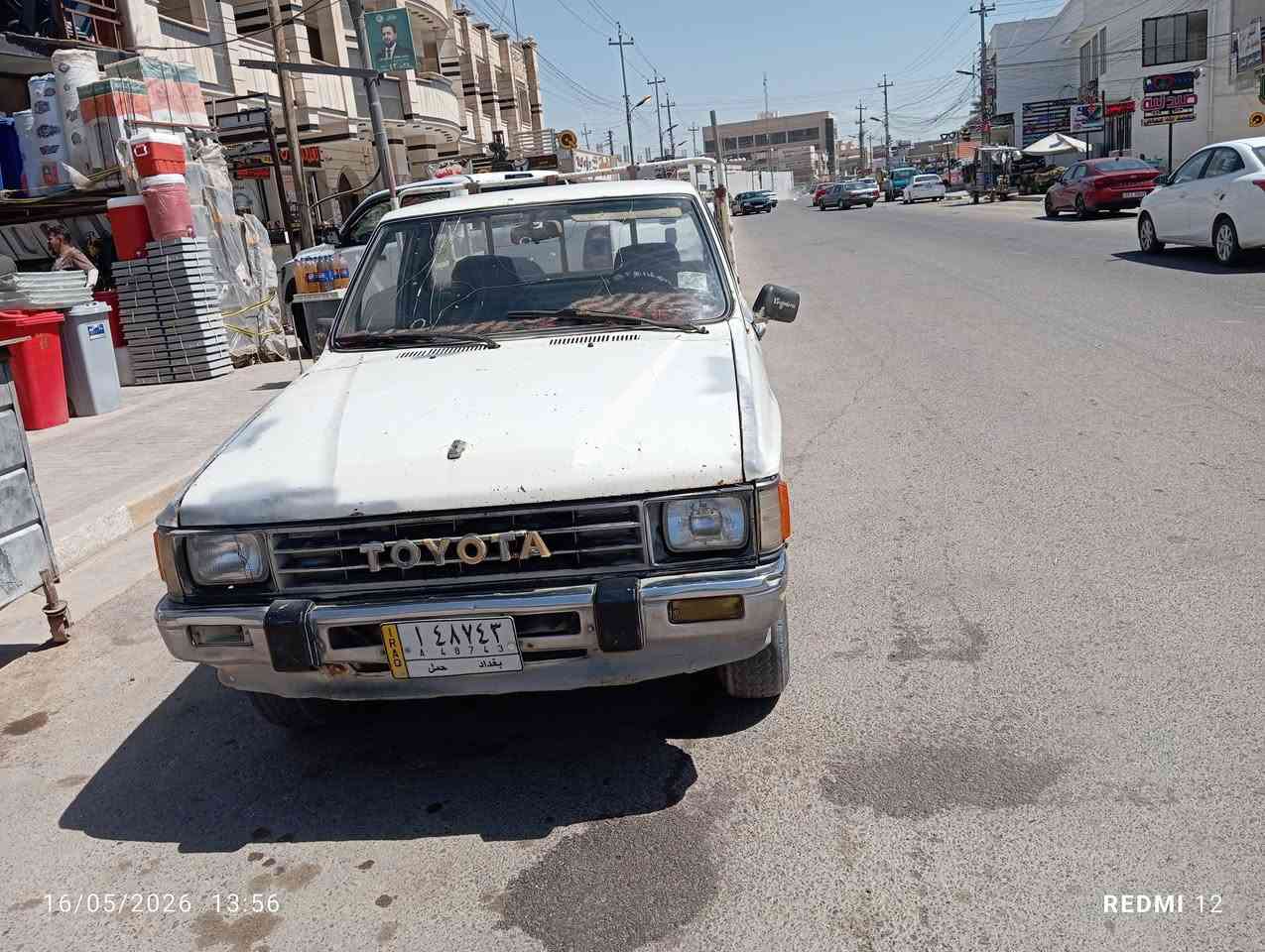 سلام عليكم 
بيكم تيوتا موديل 87للبيع كير محرك مكفول رقم بغداد السعر 40وبيها مجال قليل
للاستفسار ***********
